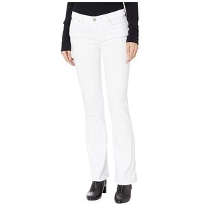 HUDSON Nico Mid Rise Petite Bootcut Stretch Jean in White 2